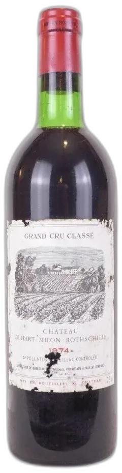 photo 1974 Pauillac Château Duhart-Milon-Rothschild Grand Cru Classé b1 Rouge Bordeaux