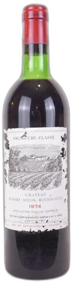 photo 1974 Pauillac Château Duhart-Milon-Rothschild Grand Cru Classé Rouge Bordeaux