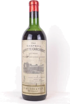 photo 1961 Saint-Estèphe Château Laffitte-Carcasset Capsule Abîmée) Rouge Bordeaux