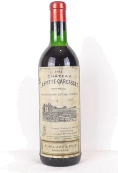 photo 1961 Saint-Estèphe Château Laffitte-Carcasset Rouge Bordeaux