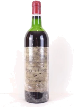 photo 1973 Pauillac Château Pontet-Canet Grand Cru Classé Année Juste Lisible) Rouge Bordeaux