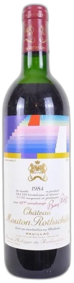 photo 1984 Pauillac Château Mouton-Rothschild Grand Cru Classé b1 Rouge Bordeaux