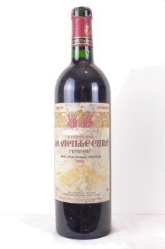 photo 1999 Fronsac Château la Vieille Cure Étiquette et Capsule Abîmées) Rouge Bordeaux