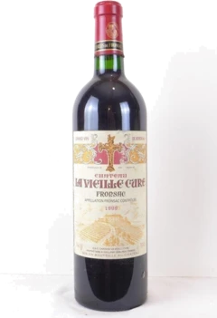 photo 1999 Fronsac Château la Vieille Cure Contre-Étiquette Usée) Rouge Bordeaux
