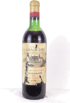 photo 1967 Saint-Émilion Château la Grâce Dieu Grand Cru Rouge Bordeaux