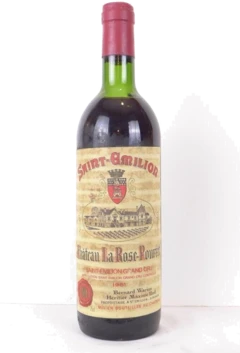 photo 1981 Saint-Émilion Château la Rose Pourret Grand Cru Rouge Bordeaux