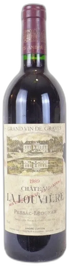 photo 1989 Pessac-Léognan Château la Louvière Rouge Bordeaux