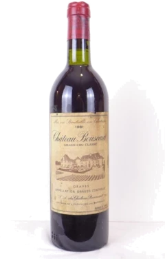 photo 1981 Pessac-Léognan Château Bouscaut Grand Cru Classé Rouge Bordeaux