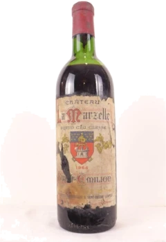 photo 1964 Saint-Émilion Château la Marzelle Grand Cru Classé Rouge Bordeaux