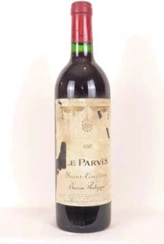 photo 1985 Saint-Émilion le Parvis Baron Philippe de Rothschild Étiquette Abîmée) Rouge Bordeaux