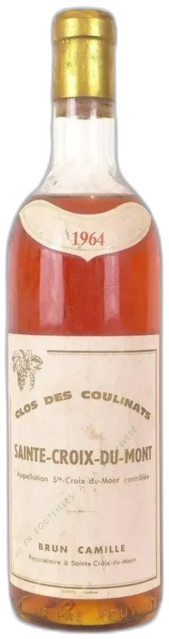 photo 1964 Sainte-Croix du Mont Clos des Coulinats Liquoreux Bordeaux