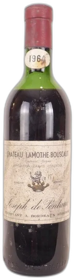 photo 1964 Graves Château Lamothe-Bouscaut Rouge Bordeaux