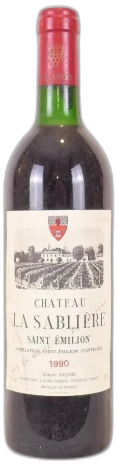 photo 1990 Saint-Émilion Château la Sablière Rouge Bordeaux