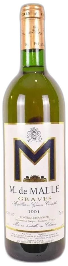 photo 1991 Graves m de Malle Blanc Bordeaux