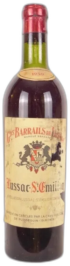 photos du vin 1959 Lussac Saint-Émilion Grands Barrails de Lussac b1 Rouge Bordeaux