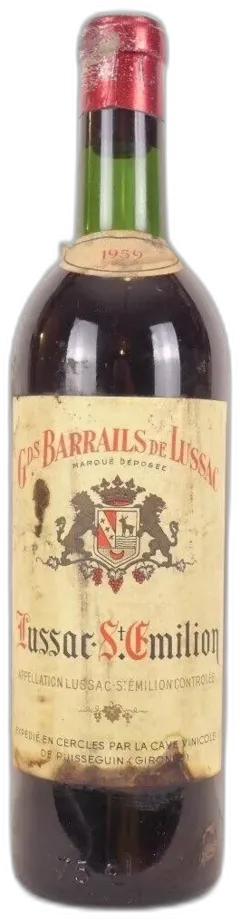 photos du vin 1959 Lussac Saint-Émilion Grands Barrails de Lussac Rouge Bordeaux