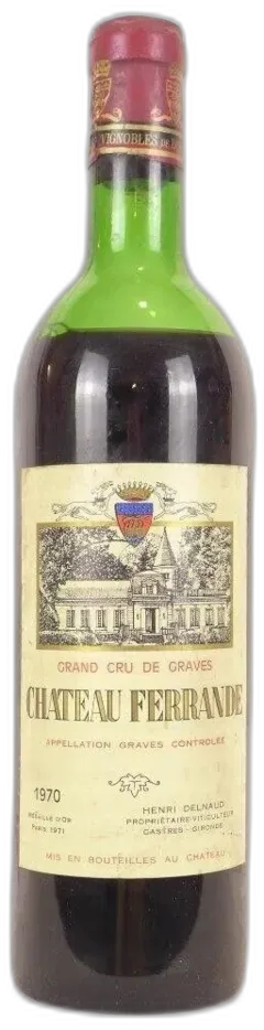 photo 1970 Graves Château Ferrande Grand Cru Rouge Bordeaux