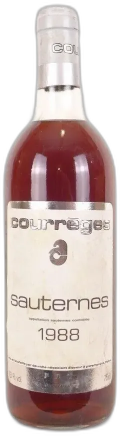 photo 1988 Sauternes Dourthe Courrèges Liquoreux Bordeaux