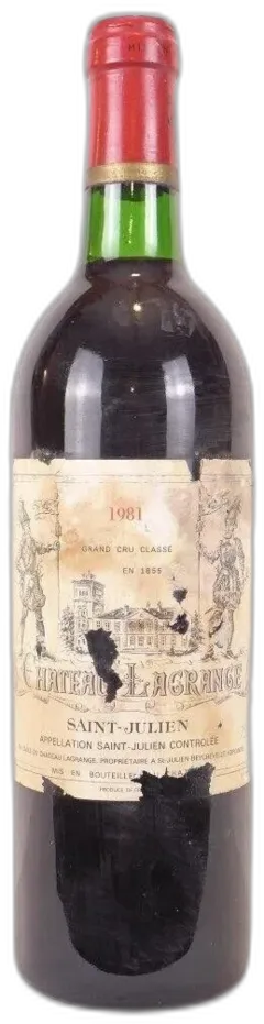 photo 1981 Saint-Julien Château Lagrange Grand Cru Classé b2 Rouge Bordeaux