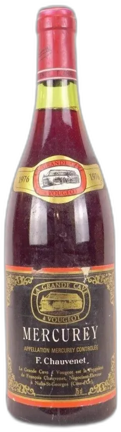 photo 1976 Mercurey Chauvenet Rouge Bourgogne
