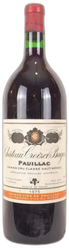 photo 1975 Pauillac Château Croizet-Bages Grand Cru Classé Magnum Rouge Bordeaux