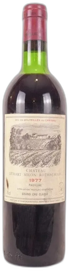 photo 1977 Pauillac Château Duhart-Milon-Rothschild Grand Cru Classé Rouge Bordeaux