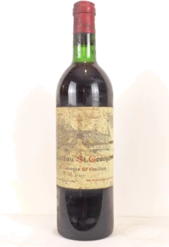 photo 1976 Saint-Georges Saint-Émilion Château Saint-Georges Étiquette Tâchée) Rouge Bordeaux