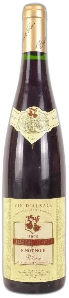 photo 2005 Pinot Noir Buecher-Fix Réserve Rouge Alsace