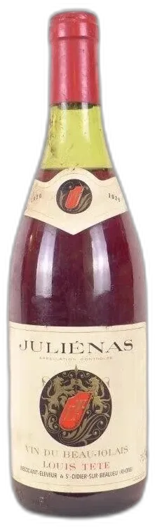 photo du vin 1976 Juliénas Louis Tête b1 Rouge Beaujolais