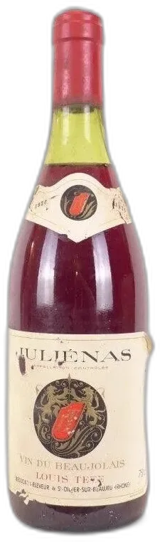 aperçu du vin 1976 Juliénas Louis Tête Rouge Beaujolais