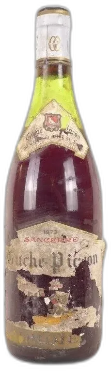 photo 1973 Sancerre Guche-Pigeon Étiquette Très Abîmée) Rouge Loire Centre