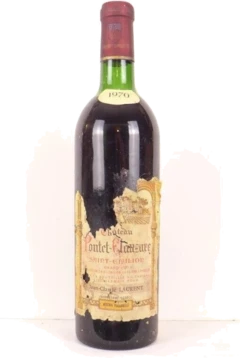 photo 1970 Saint-Émilion Château Pontet-Clauzure Grand Cru Étiquette Très Abîmée b1 Rouge Bordeaux