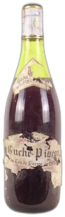 photo 1973 Sancerre Guche-Pigeon Étiquette Presque Illisible) Rouge Loire Centre