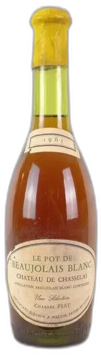 photo du vin 1965 Beaujolais Blanc Charles Piat Château de Chasselas Blanc Beaujolais