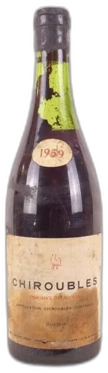 photo du vin 1959 Chiroubles Claude Loury Sélection Rouge Beaujolais