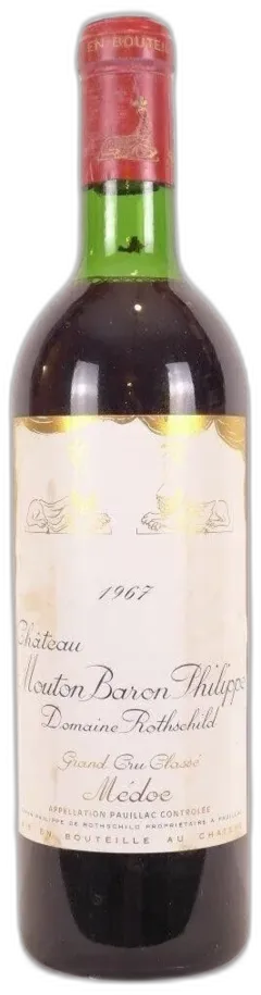 photo 1967 Pauillac Château Mouton Baron Domaine Rothschild Grand Cru Classé Rouge Bordeaux