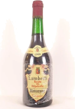 photo 1968 Amarone Recioto Della Valpolicella Lamberti Rouge Vénitie Italie
