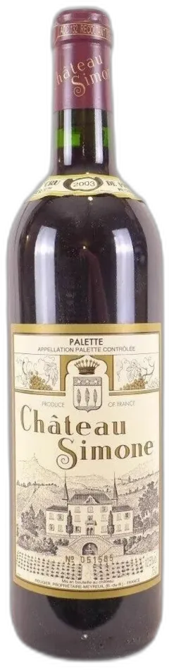 photo 2003 Palette Château Simone Grand Cru Rouge Provence