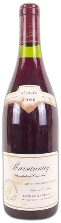 photo 1989 Marsannay Patriarche Père et Fils Rouge Bourgogne