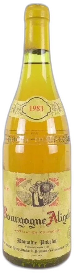 photo 1983 Aligoté Domaine Pavelot Blanc Bourgogne