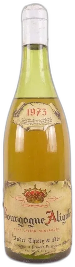 photo 1973 Aligoté André Thiély et Fils Niveau Bas) Blanc Bourgogne
