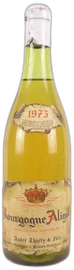 photo 1973 Aligoté André Thiély et Fils Blanc Bourgogne