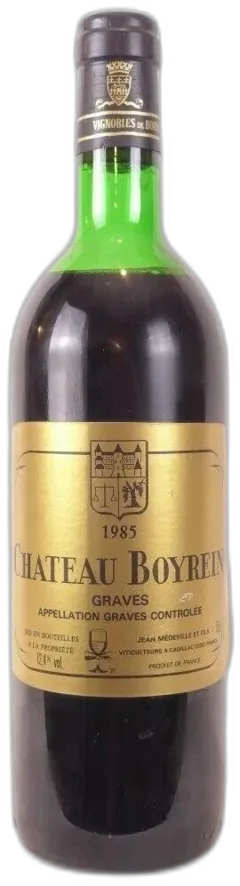 photo 1985 Graves Château Boyrein Rouge Bordeaux