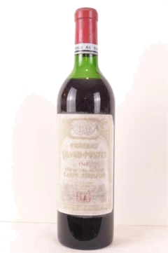 photo 1969 Saint-Émilion Château Grand-Pontet Grand Cru Classé Étiquette Fragile b2 Rouge Bordeaux