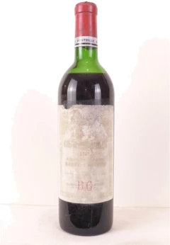 photo 1969 Saint-Émilion Château Grand-Pontet Grand Cru Classé Étiquette Fragile b1 Rouge Bordeaux