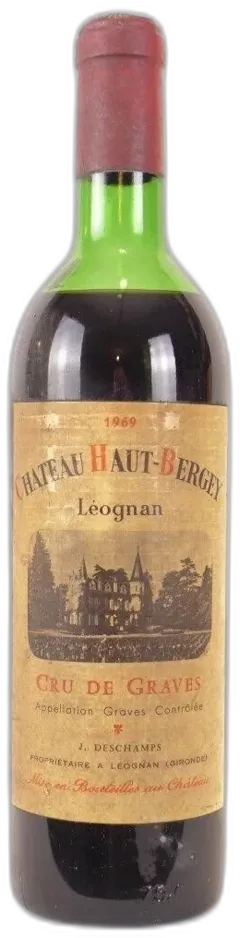 photo 1969 Léognan Château Haut-Bergey Rouge Bordeaux