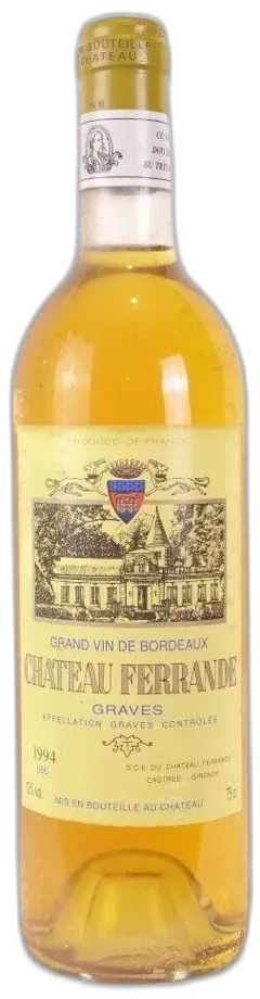 photo 1994 Graves Château Ferrande Blanc Bordeaux