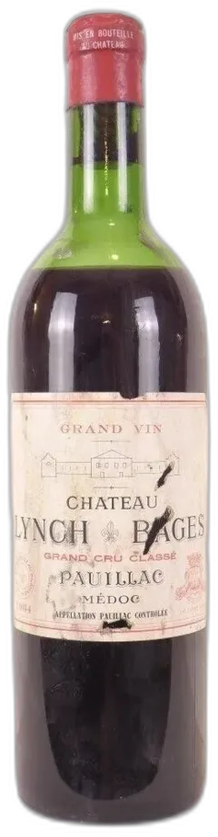 photo 1964 Pauillac Château Lynch-Bages Grand Cru Classé Étiquette Abîmée) Rouge Bordeaux