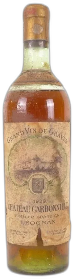 photo 1939 Pessac-Léognan Château Carbonnieux Grand Cru Classé Blanc Bordeaux