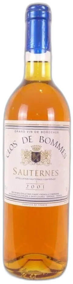 photo 2001 Sauternes Clos de Bommes Liquoreux Bordeaux